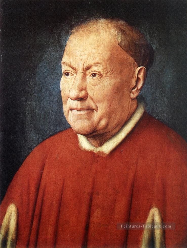 Portrait du cardinal Niccolo Albergati Renaissance Jan van Eyck Peintures à l'huile